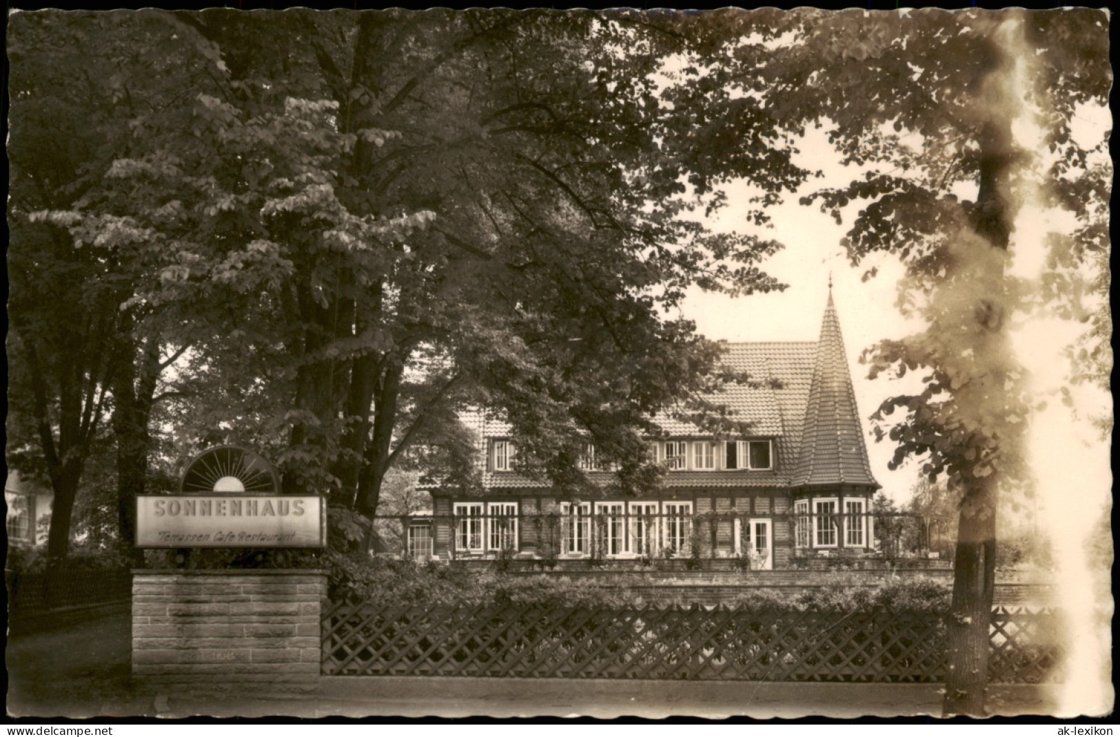 Ansichtskarte Ennigloh-Bünde Ortsansicht, Partie Am Sonnenhaus 1957 - Bünde