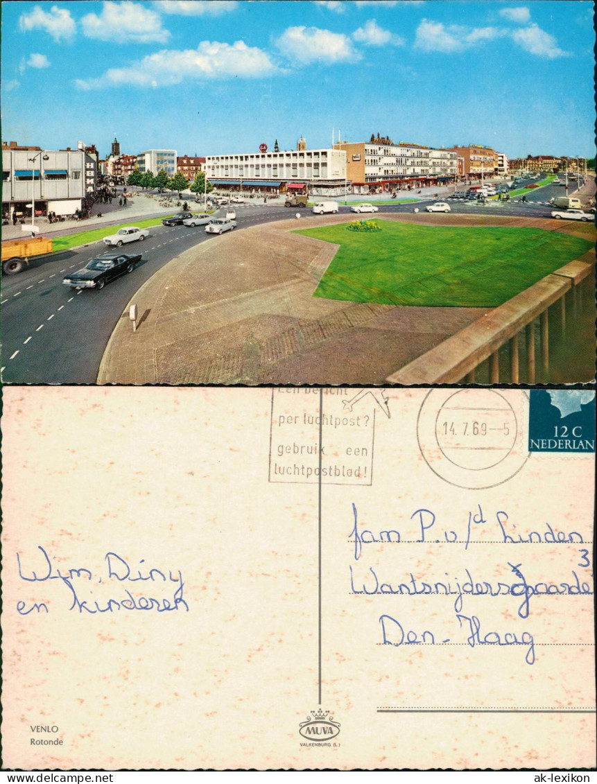 Postkaart Venlo Rotonde 1969 - Venlo