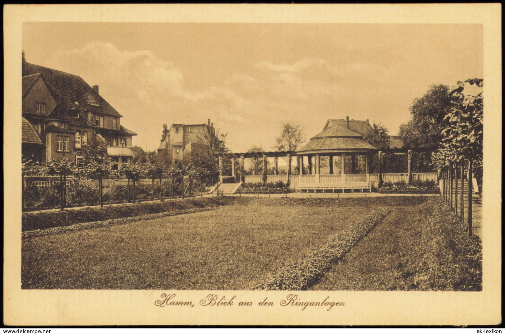 Ansichtskarte Hamm (Westfalen) Blick Aus Den Ringanlagen 1918 - Hamm