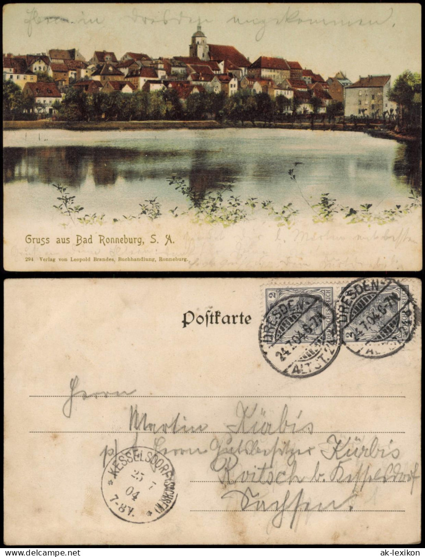 Ansichtskarte Ronneburg (Thüringen) Stadtpartie 1904 - Ronneburg