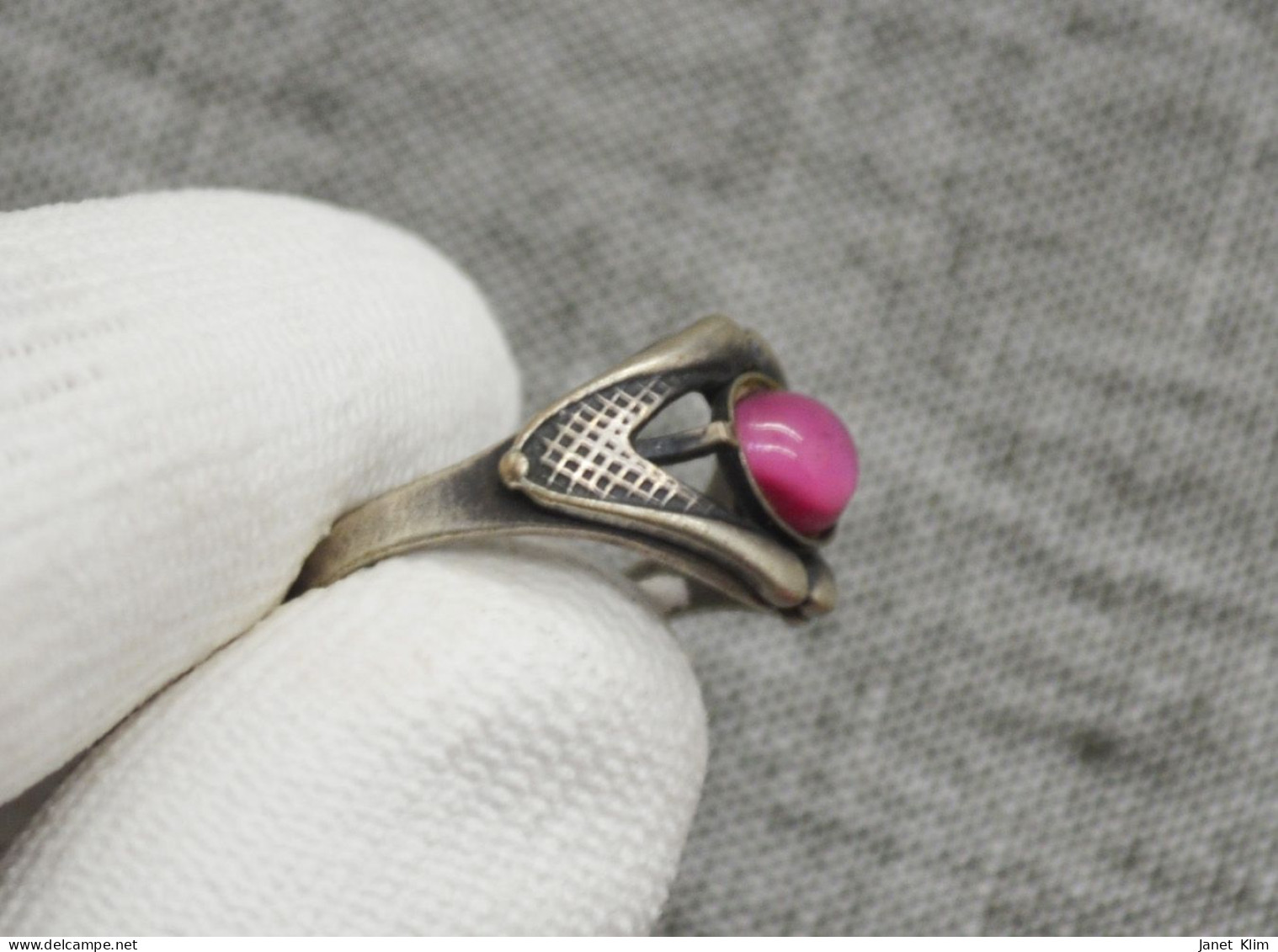 Vintage Silver Ring With Gemstone - Ringe