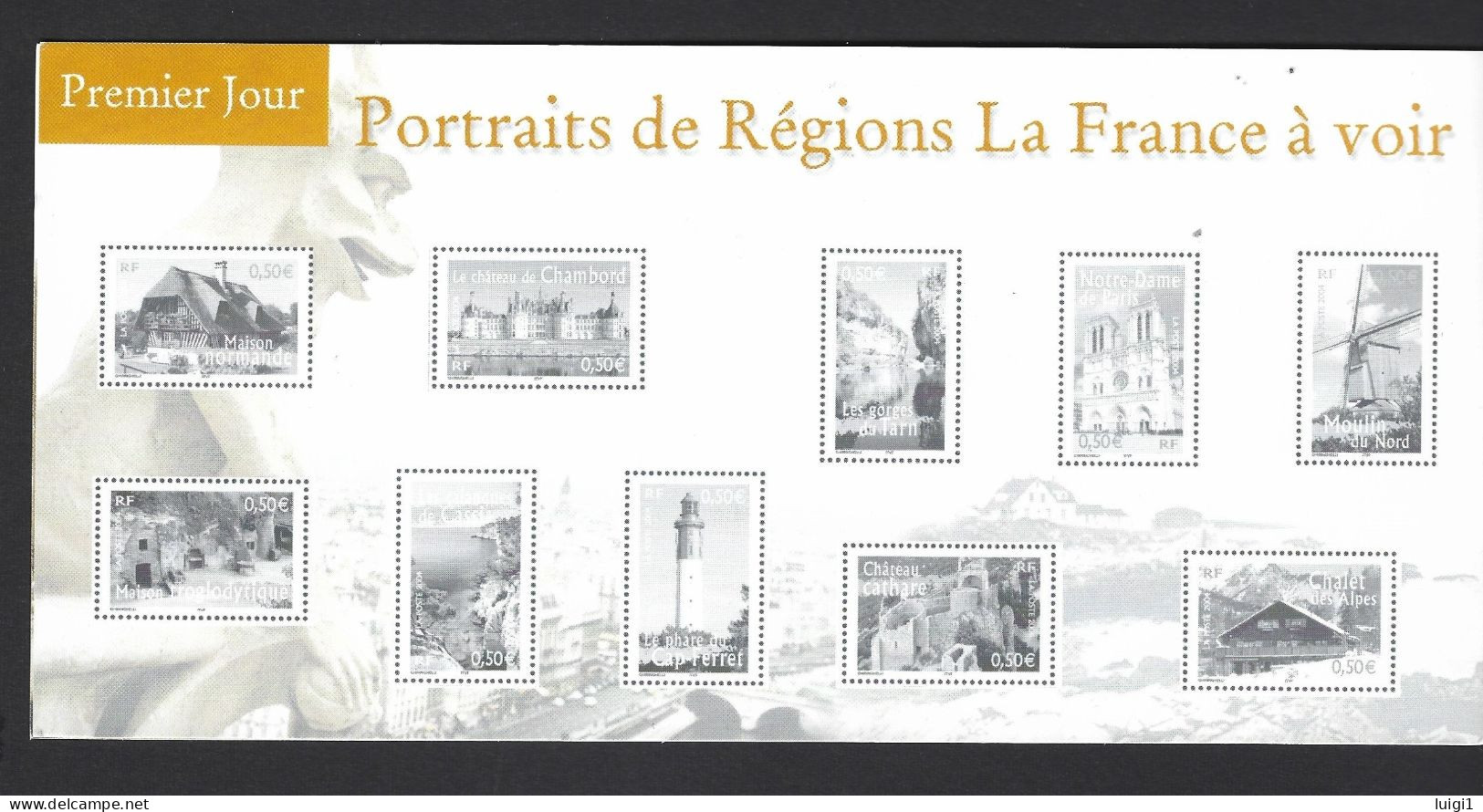 FRANCE 2004. PAP Y&T Type (n°3636) - " Ceci Est Une Invitation " Sur Enveloppe - Avec Carte D'invitation Vente 1er Jour. - Official Stationery