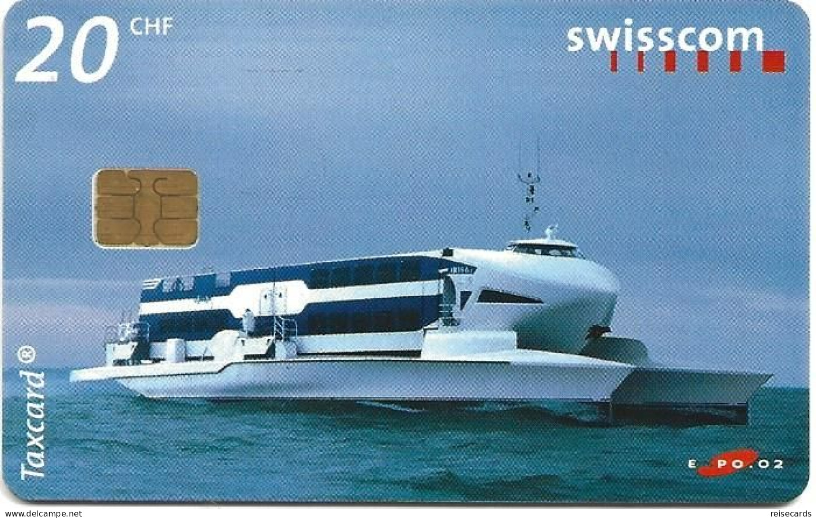 Switzerland: Swisscom CP111 Expo 2002, Navette Iris. S1. Grosse Serien Nummer - Switzerland