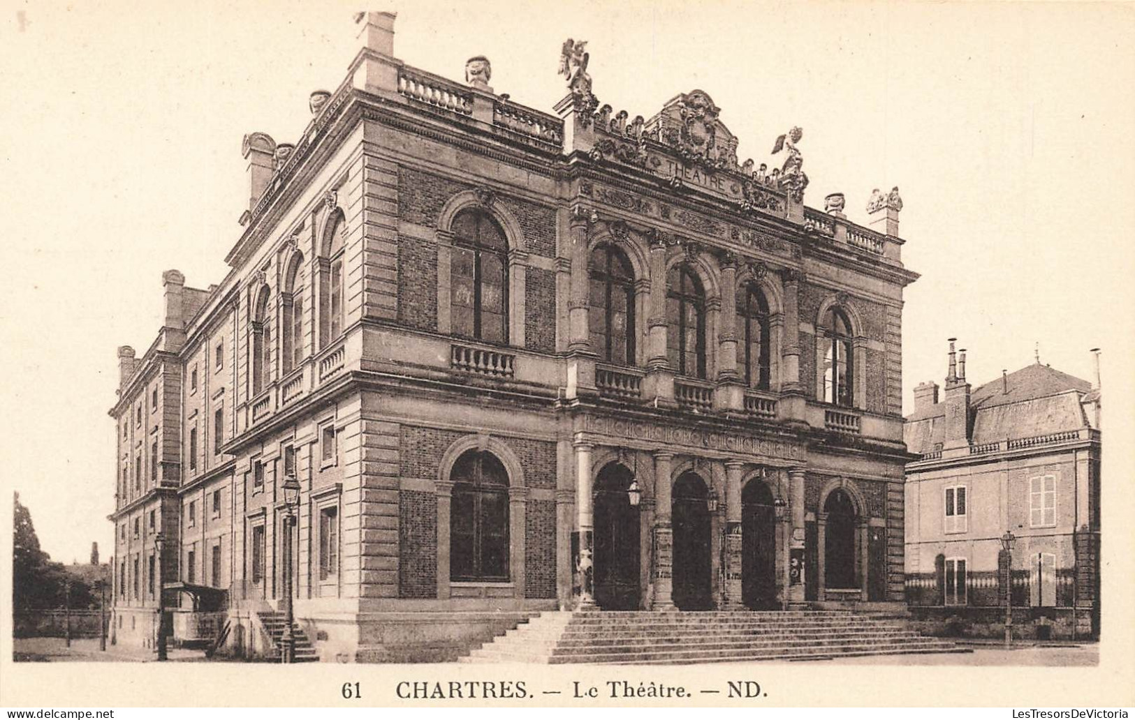 FRANCE - Chartres - Vue Générale - Le Théâtre - N D - Vue De L'extérieur - Carte Postale Ancienne - Chartres