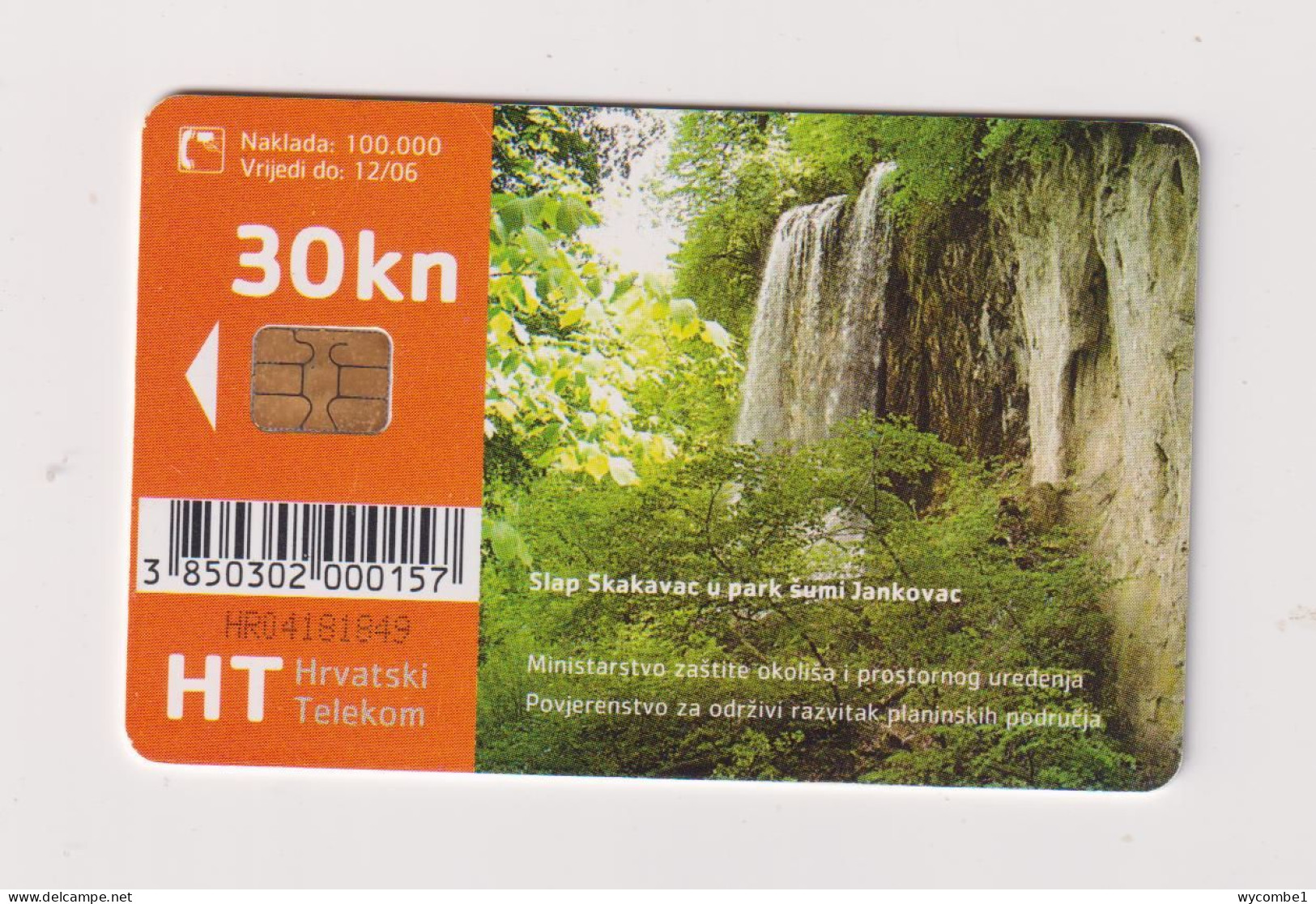 CROATIA -  Park Prirode Papuk Chip  Phonecard - Kroatië