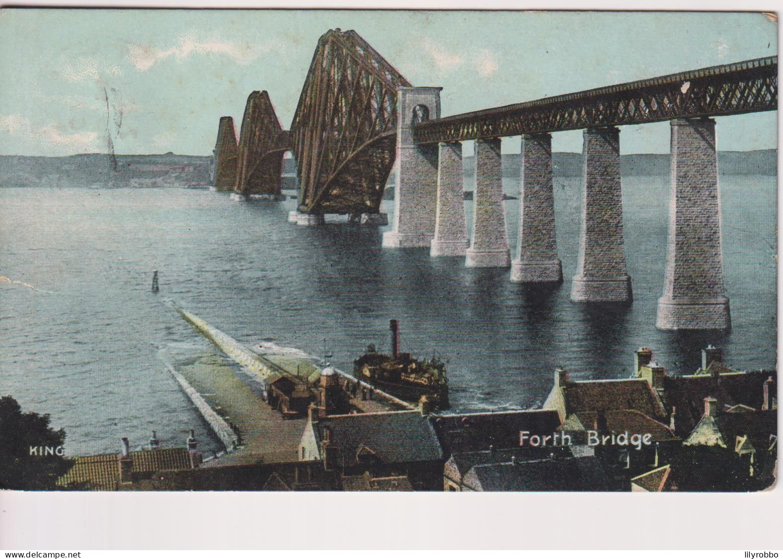 UK - Scotland - Forth (Railway) Bridge With Ferry In The Foreground Etc - Manchester UK Postmark 1907 - Kunstbauten