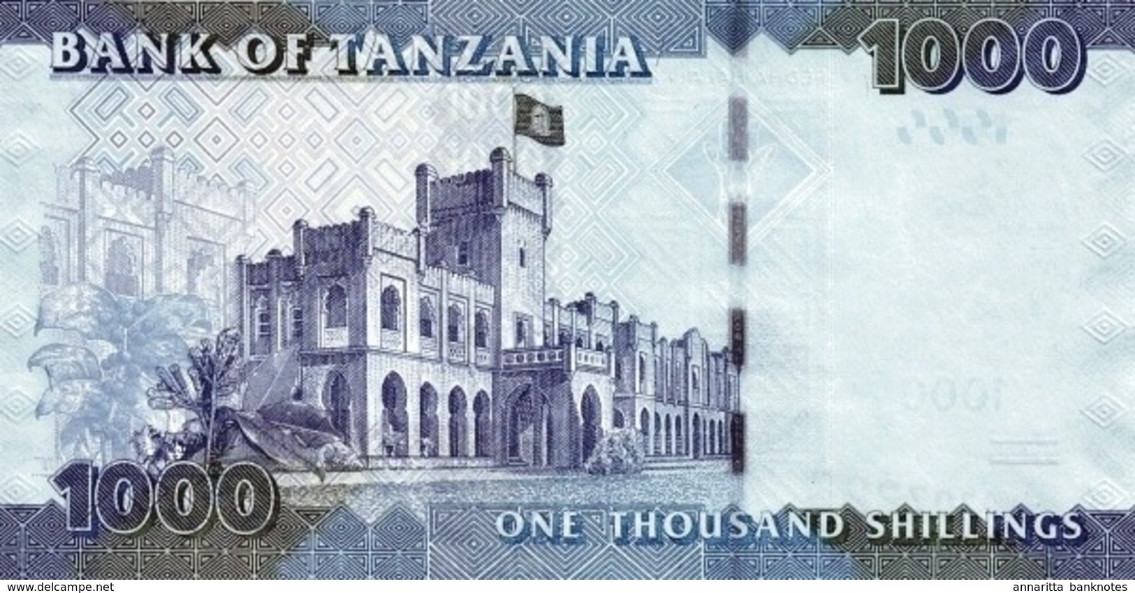 Tanzania (BOT) 1000 Shillings ND (2011) UNC Cat No. P-41a / TZ140a - Tanzania