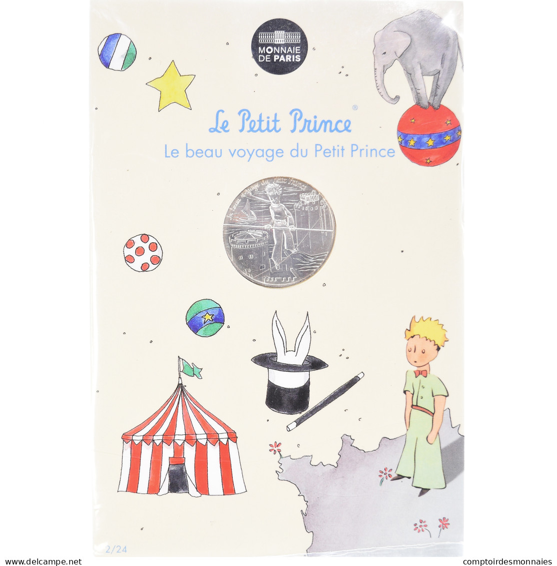 France, Monnaie De Paris, 10 Euro, Le Petit Prince (La Rochelle), 2016, Paris - Francia