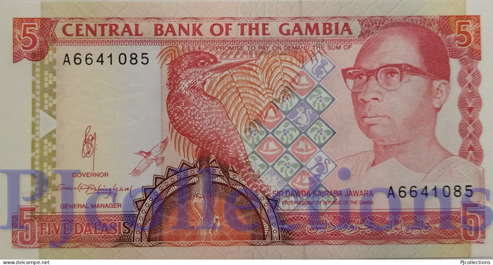 GAMBIA 5 DALASIS 1991/95 PICK 12a UNC - Gambie