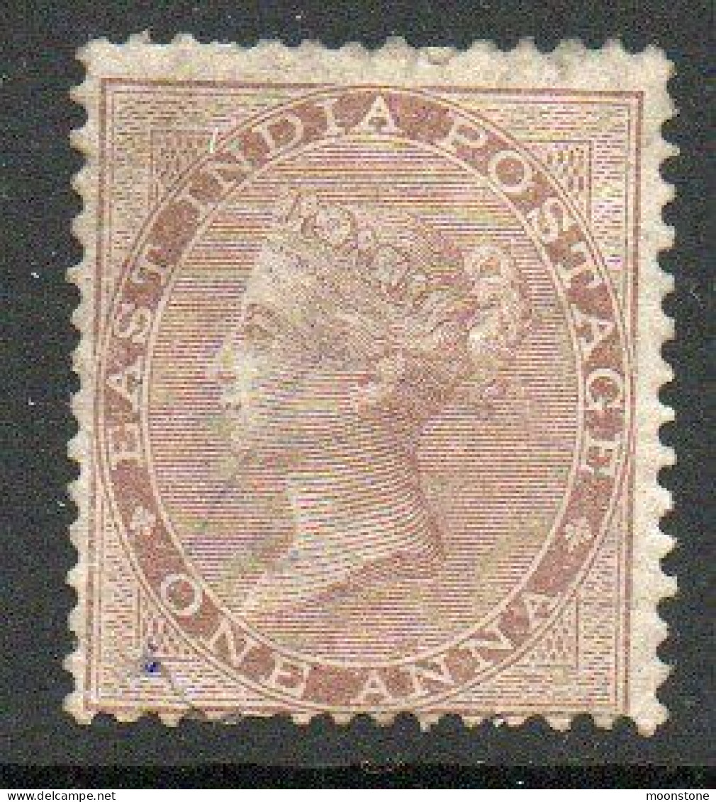 India 1865 1 Anna Pale Brown, Wmk. Elephant Head, Perf. 14, Used, SG 58 (E) - 1854 Britse Indische Compagnie