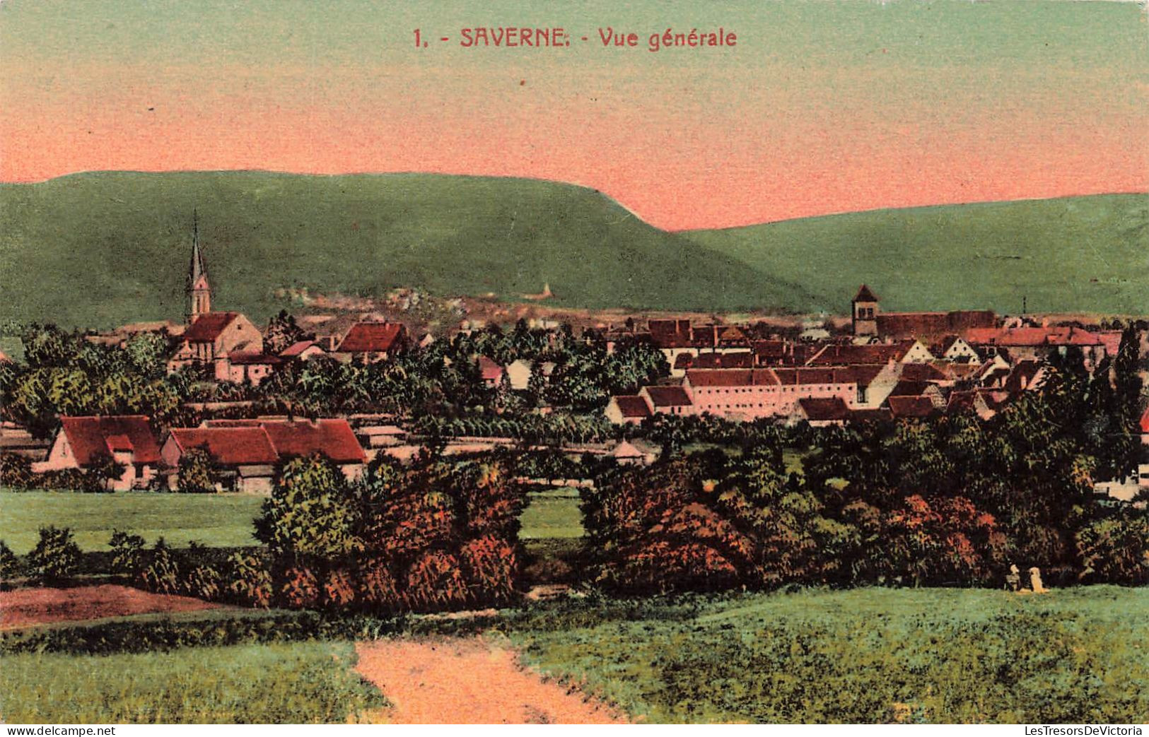 FRANCE - Saverne - Vue Générale - Campagne - Eglise - Carte Postale Ancienne - Saverne