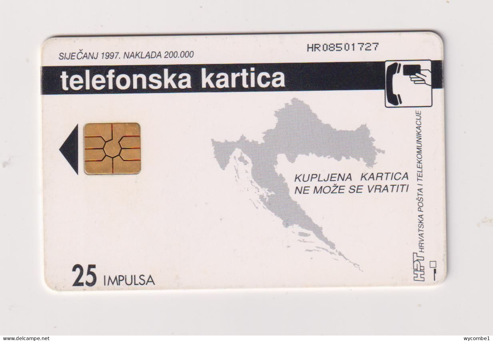 CROATIA -  Intelligent Network Services Chip  Phonecard - Croazia