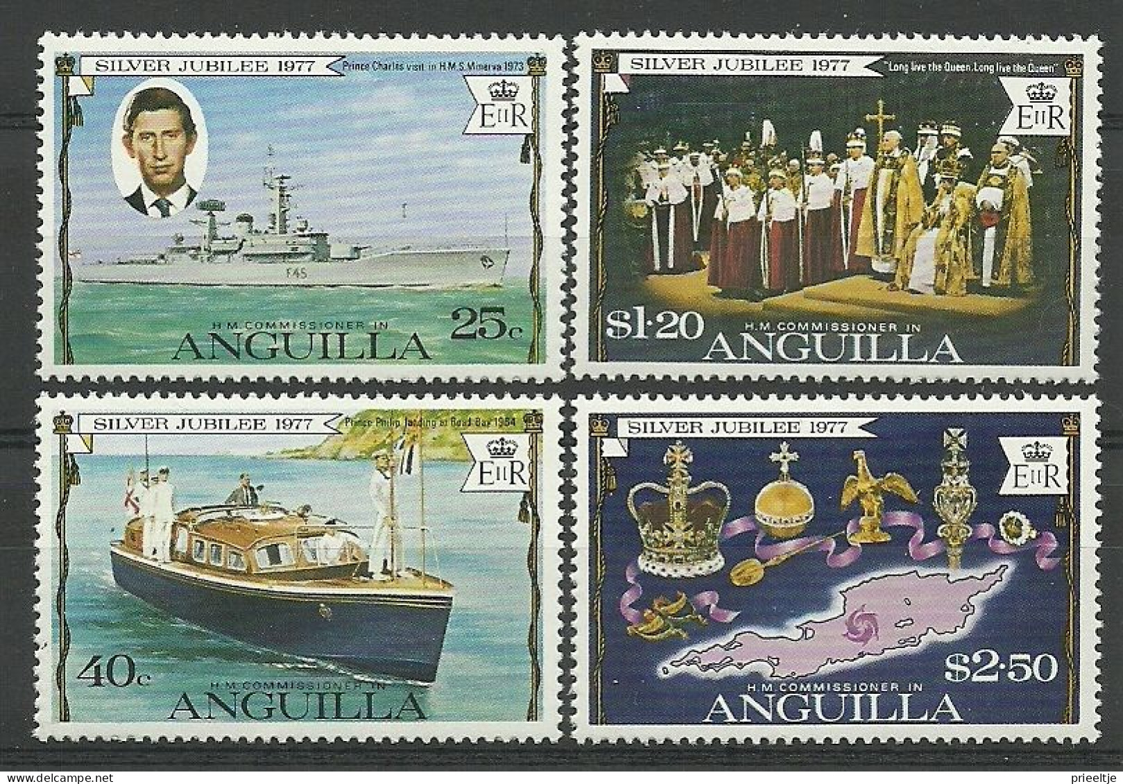 Anguilla 1977 Silver Jubilee  Y.T. 238/241 ** - Anguilla (1968-...)