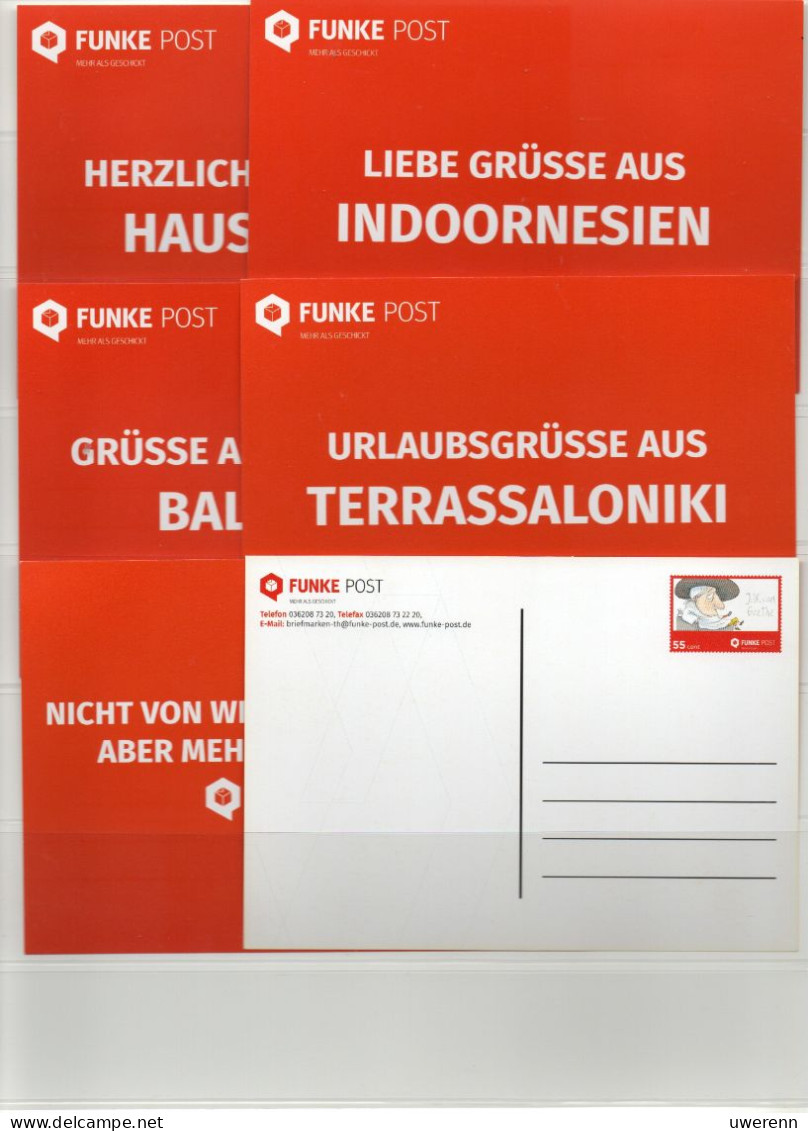 Deutschland Moderne Privatpost. Funke Post 2020-2023 Komplett Postfrisch (MNH) - Posta Privata & Locale