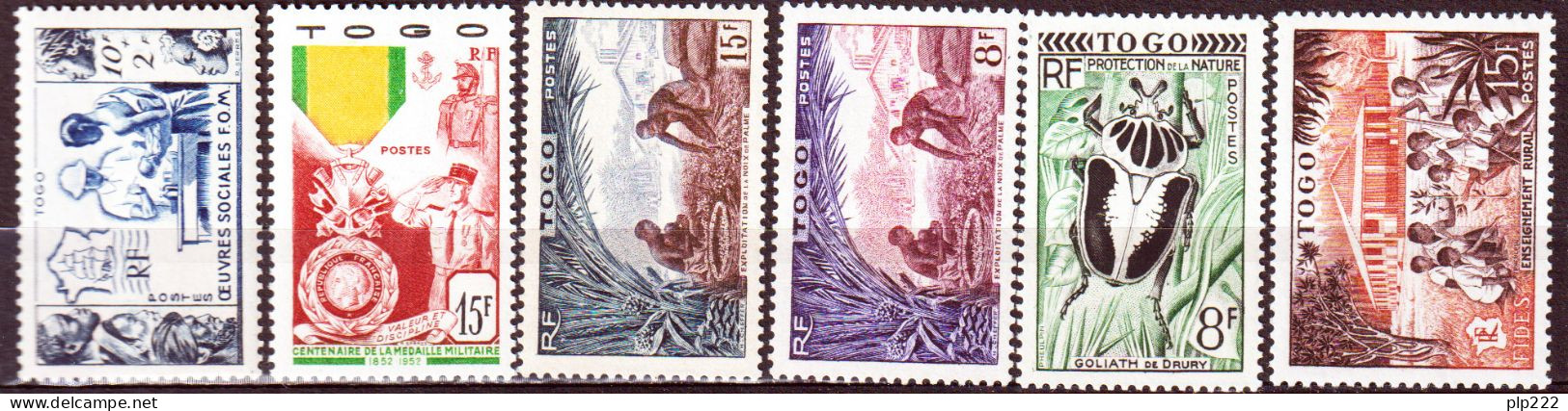 Togo 1950/56 Y.T.254/59 **/MNH VF/F - Unused Stamps