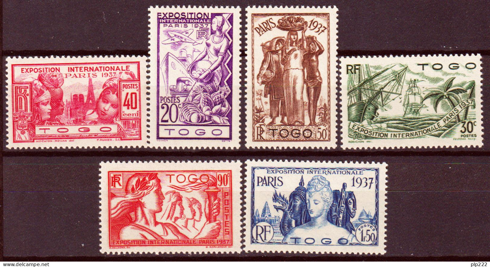 Togo 1937 Y.T.165/70 */MH VF/F - Unused Stamps