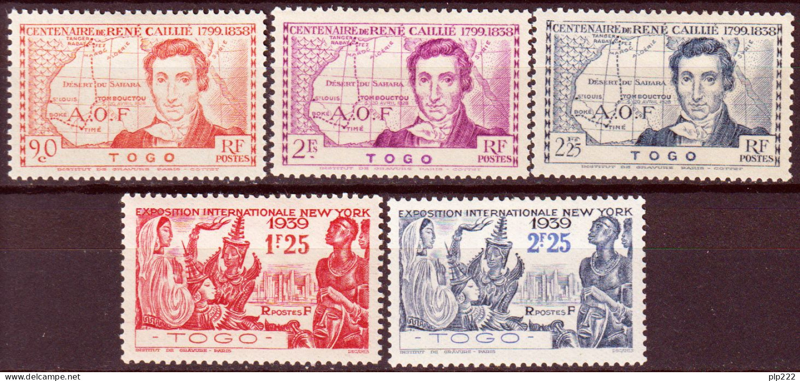 Togo 1939 Y.T.172/76 */MH VF/F - Unused Stamps