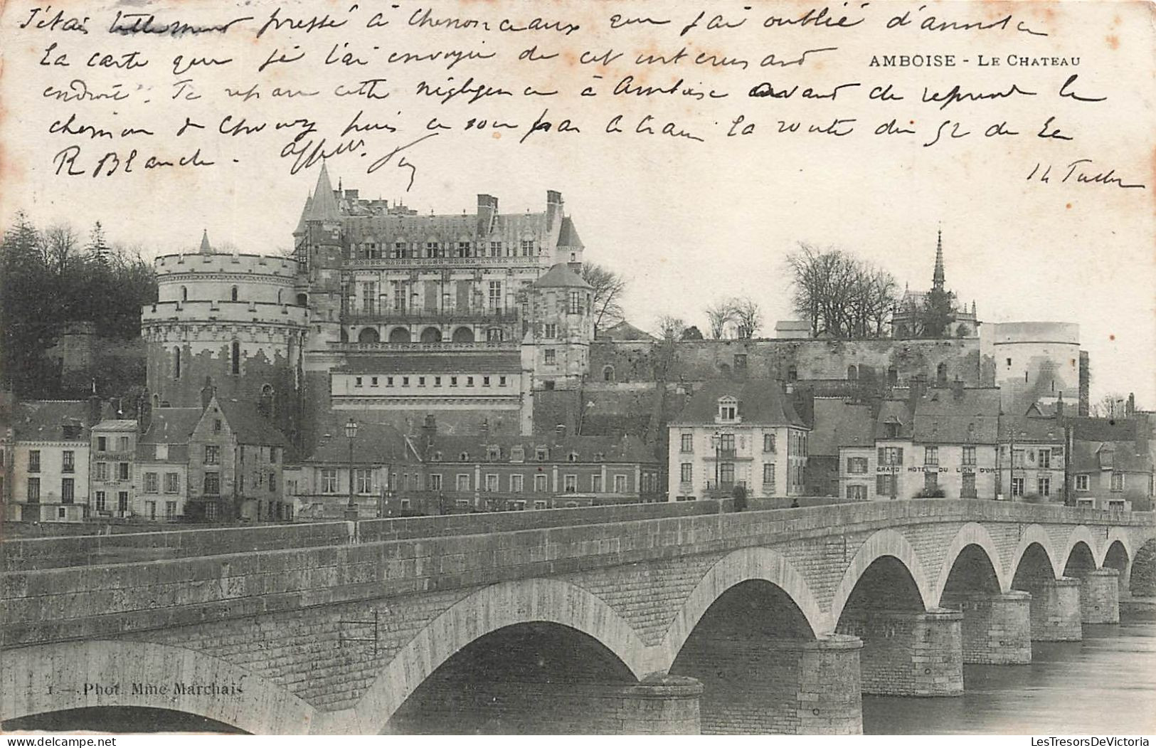 FRANCE - Amboise - Le Chateau - Pont - Dos Non Divisé - Carte Postale Ancienne - Amboise