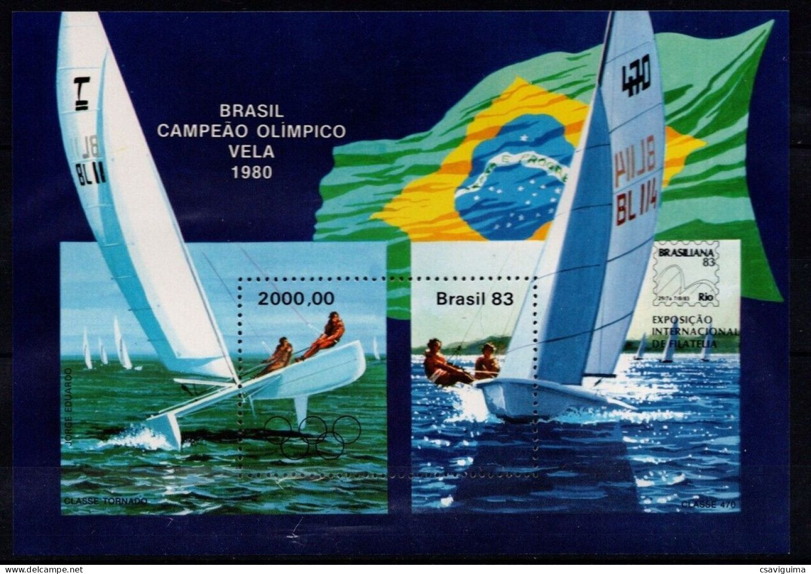 Brasil (Brazil) - 1983 - Sports: Sailing Yv Bf 56 - Vela