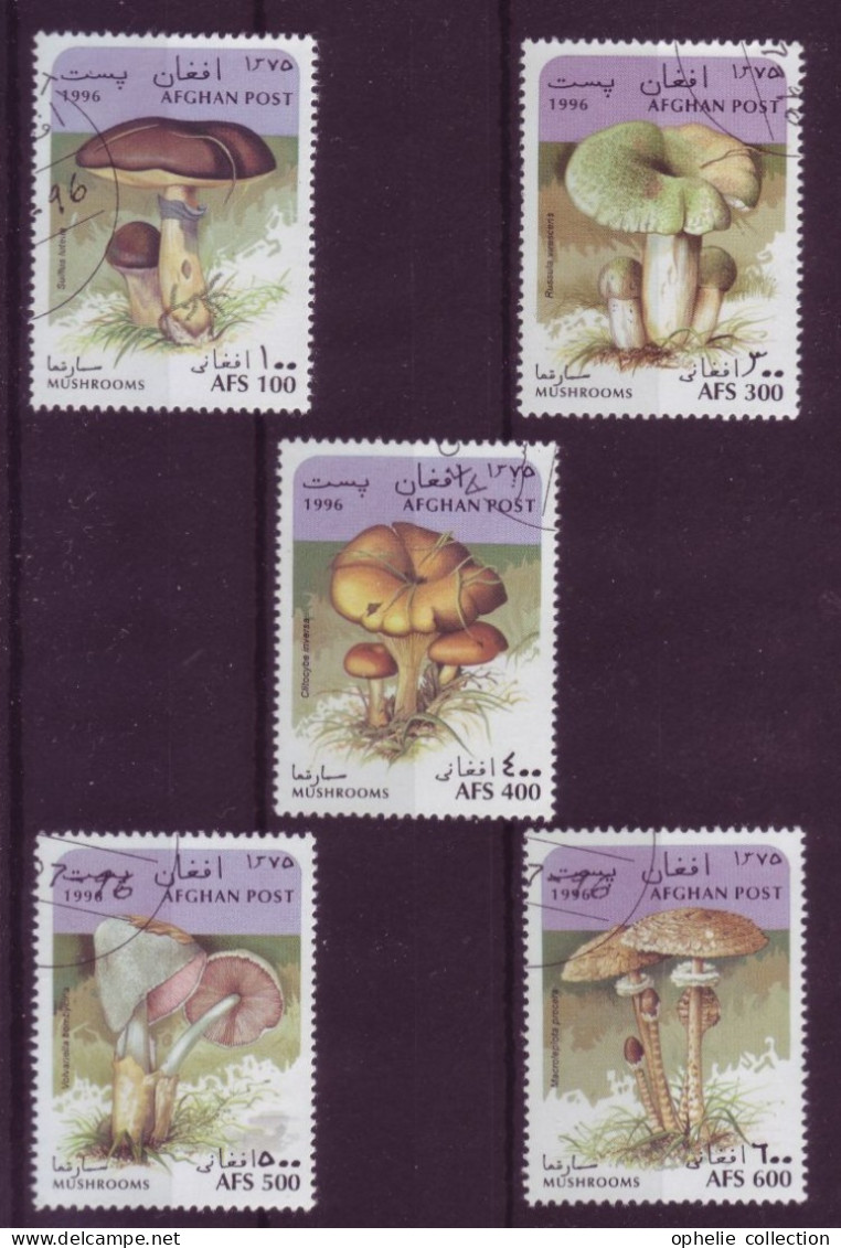 Asie - Afghanistan - 1996 - Mushrooms - 5 Timbres Différents - 6654 - Afghanistan