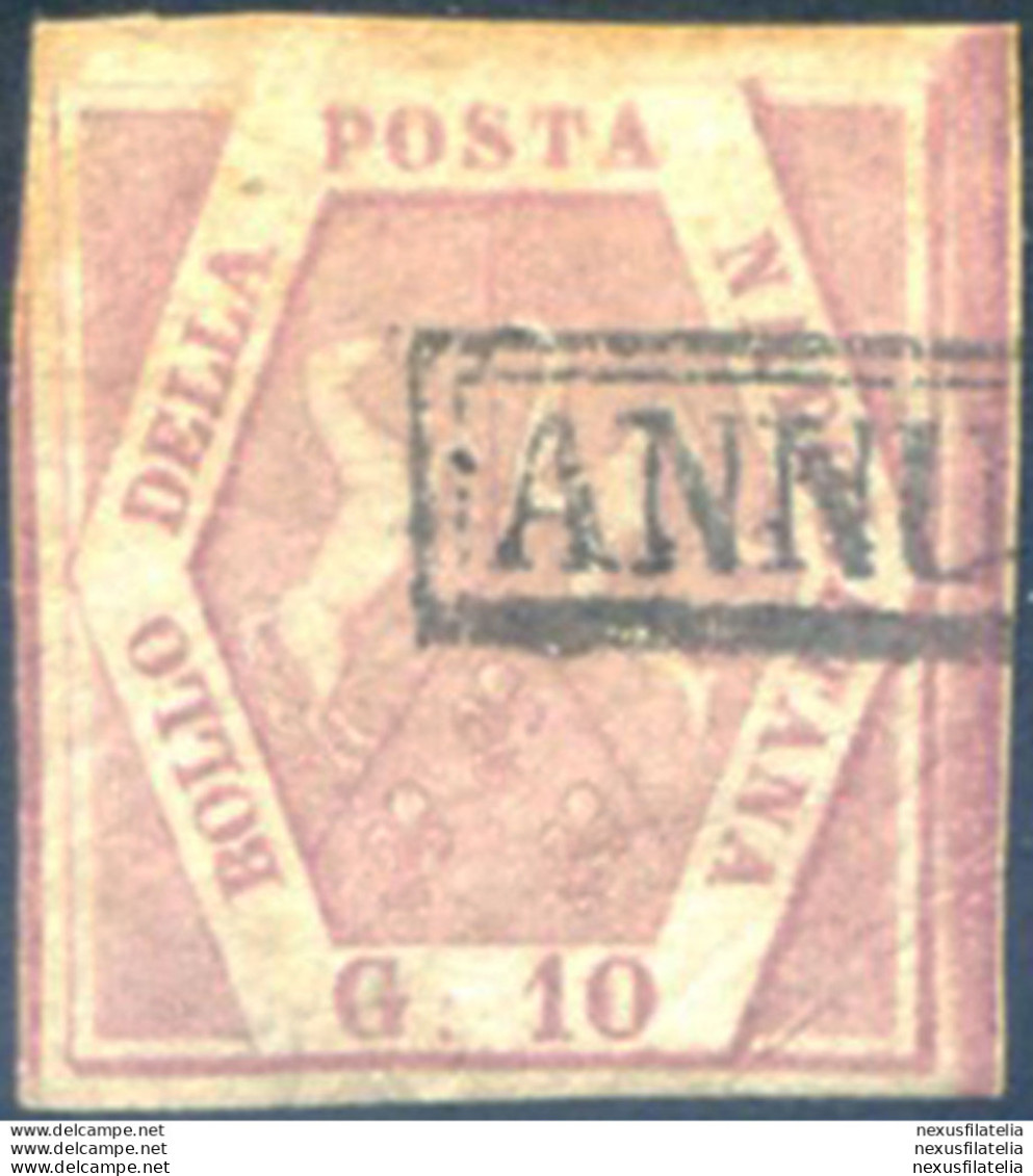 Napoli. Stemma 10 Gr. I Tavola 1858. Usato. - Sin Clasificación