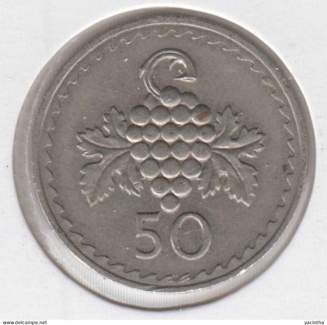 @Y@    Cyprus   50  Mils  1977    (3888) - Cyprus