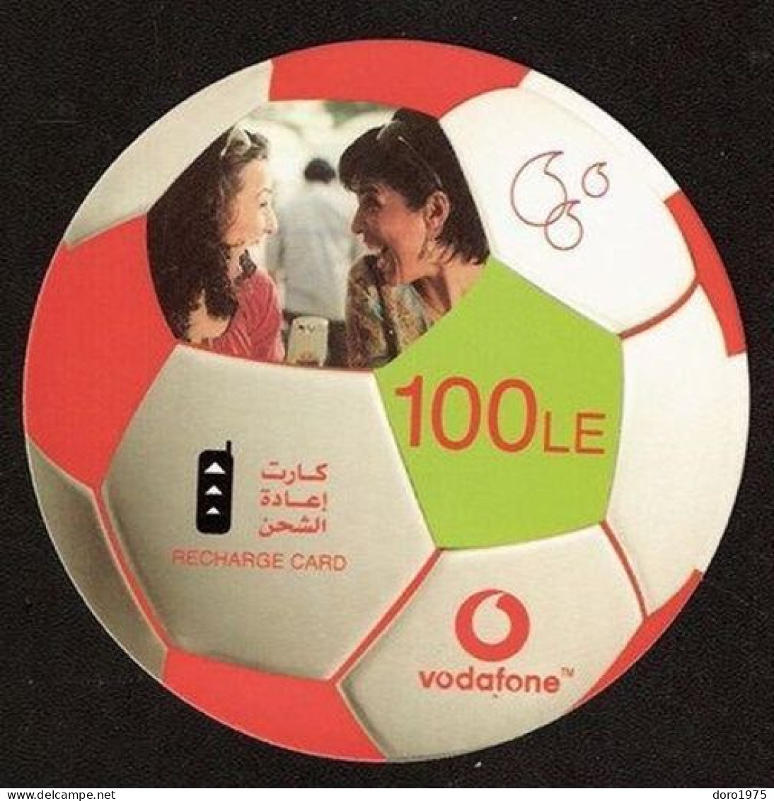 EGYPT - Vodafone Recharge Card 100LE - Used - Aegypten