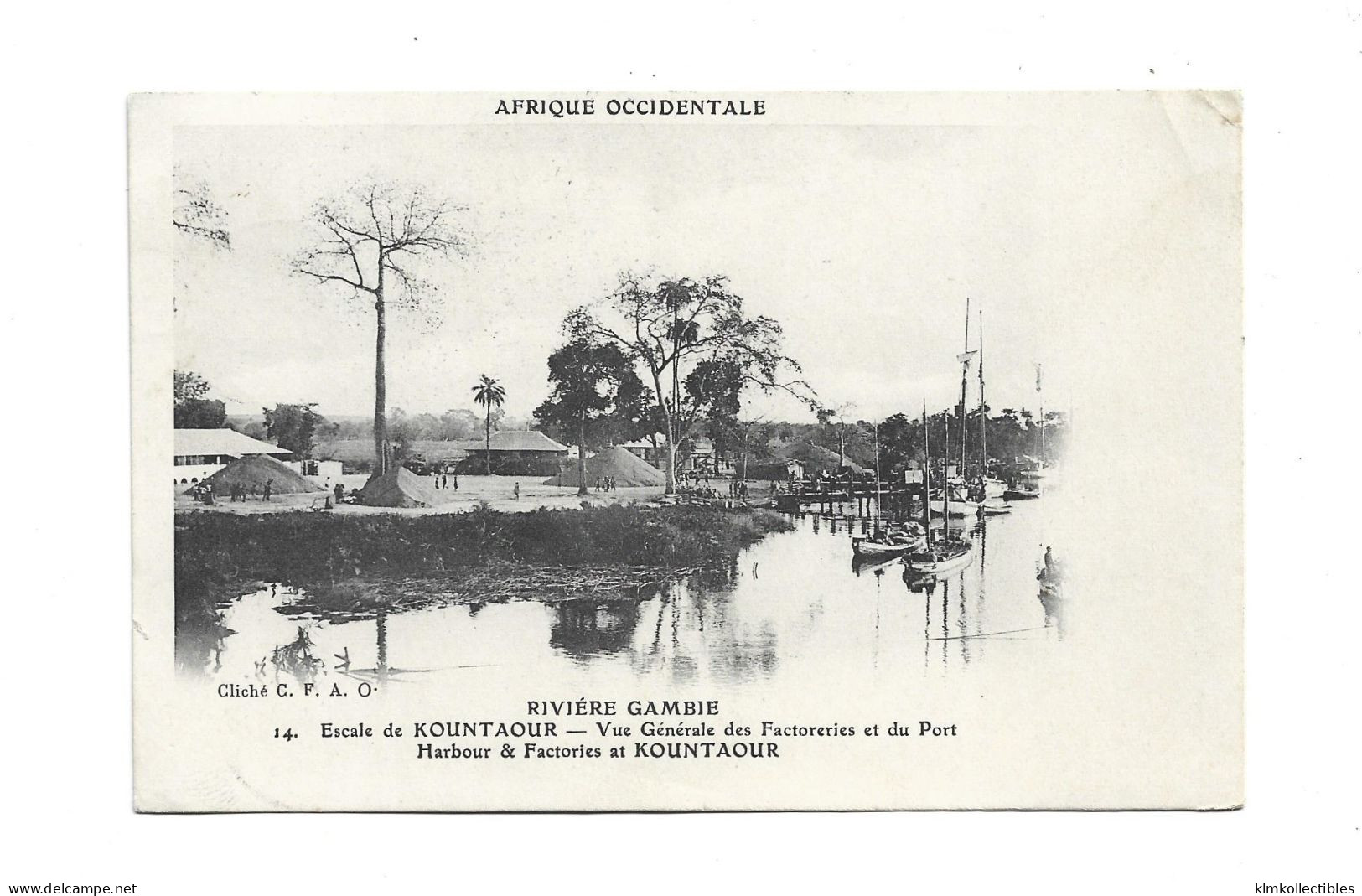 GAMBIA AFRIQUE OCCIDENTALE - KOUNTAOUR HARBOUR - NICE CIRCULATION - Gambia