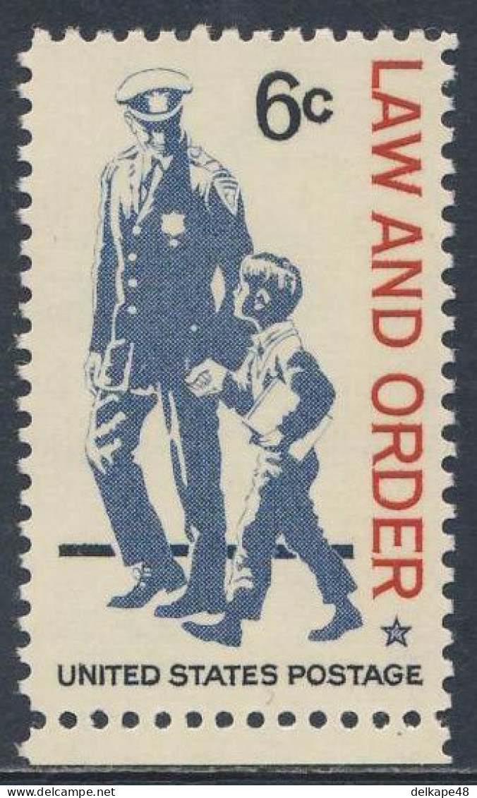 USA 1968 Mi 949 YT 846 Sc 1343 SG 1328 ** Policeman With Small Boy / Polizist + Kleinem Jungen / Policier + Petit Garçon - Polizia – Gendarmeria