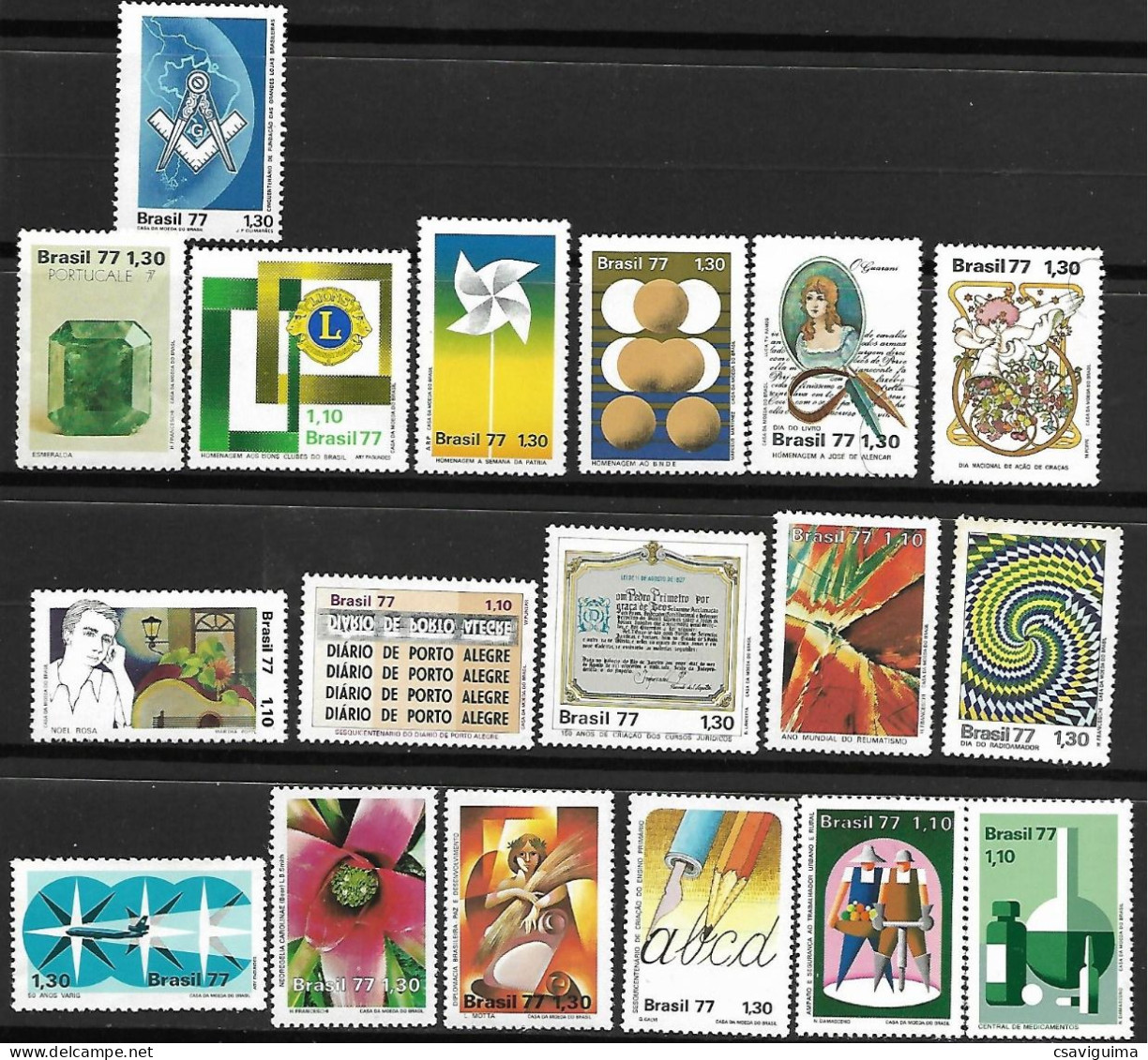 Brasil (Brazil) - 1977 - Lot: Several - Unused Stamps