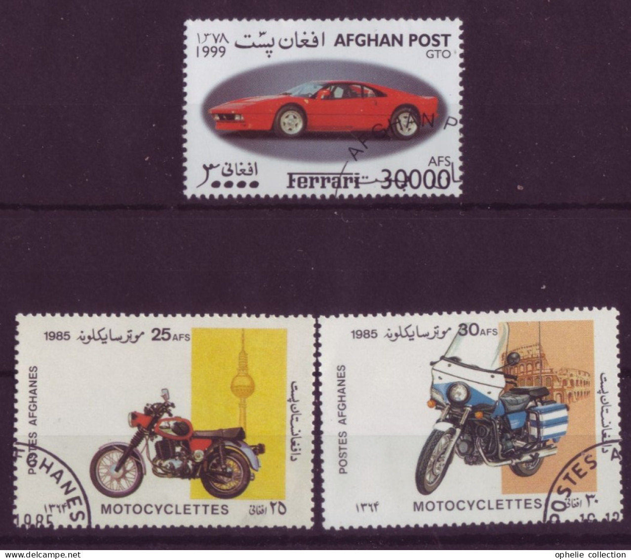 Asie - Afghanistan - Véhicules - 3 Timbres Différents - 6668 - Afghanistan