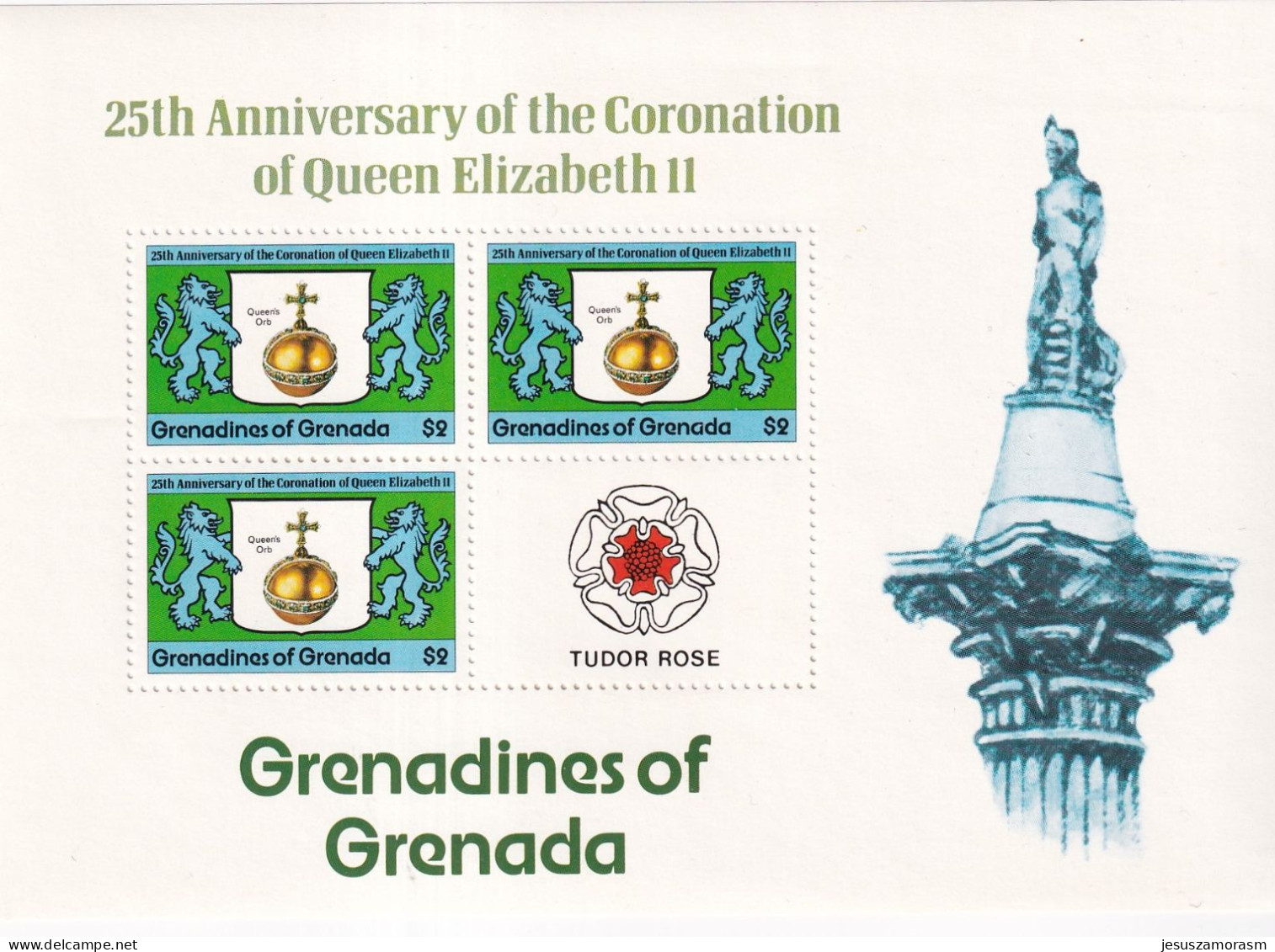 Grenada Grenadines Nº 249 Al 251 En Hojas De 3 Series - Grenada (1974-...)