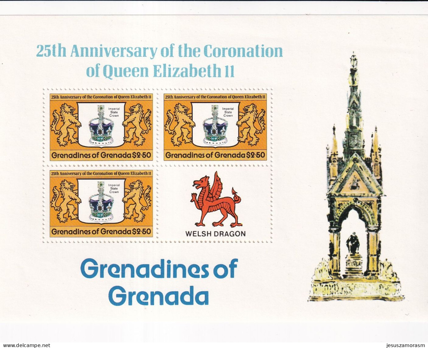 Grenada Grenadines Nº 249 Al 251 En Hojas De 3 Series - Grenada (1974-...)