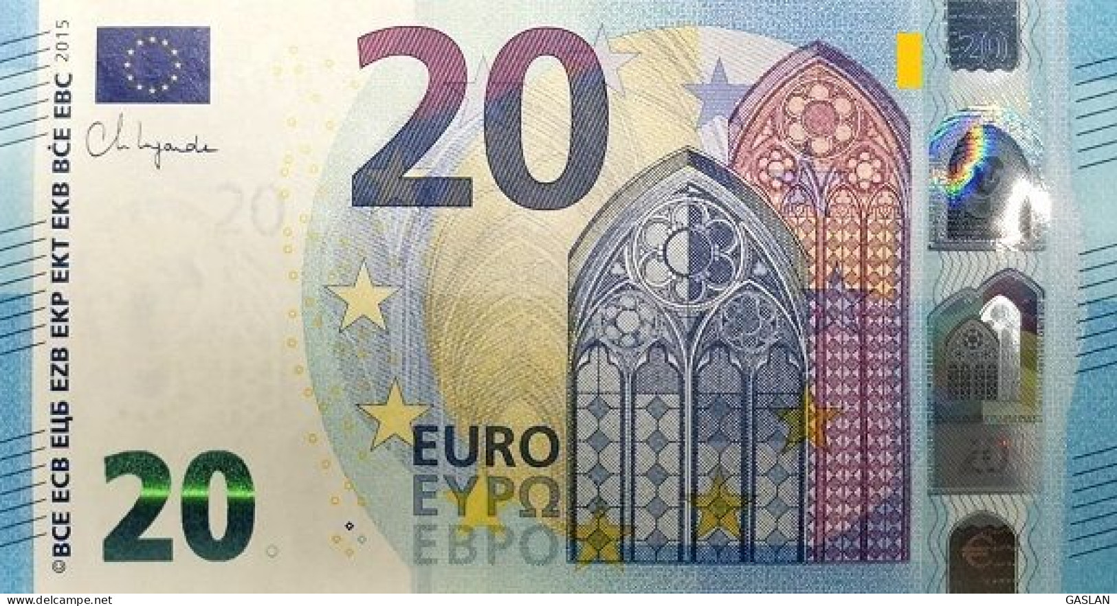 FRANCE 20 U041 UN UP UNC LAGARDE ONLY ONE CODE - 20 Euro