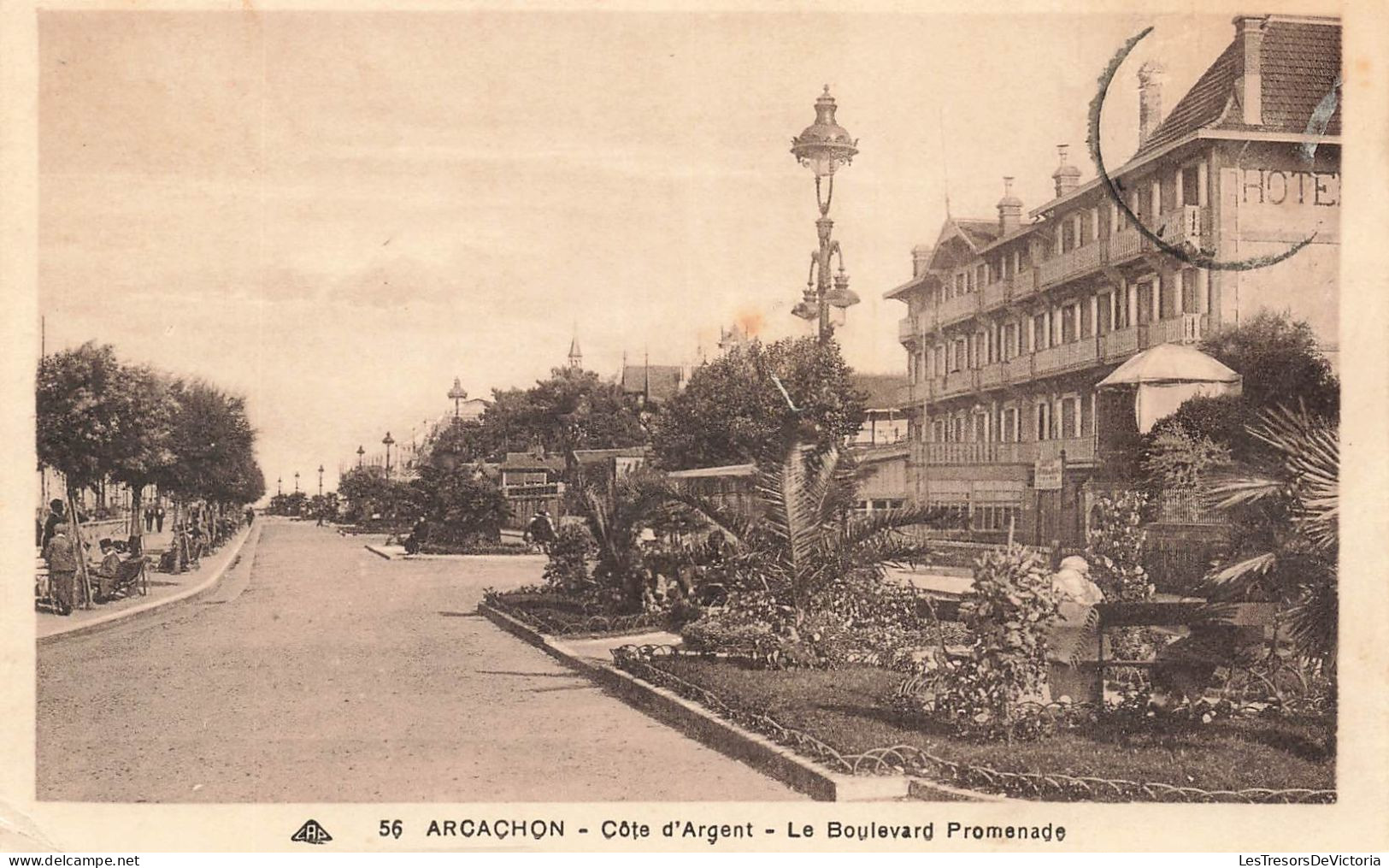 FRANCE - Arcachon - Côte D'Argent - Vue Sur Le Boulevard Promenade - Carte Postale Ancienne - Arcachon