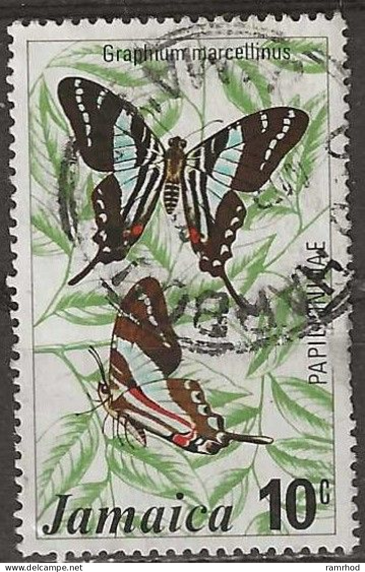 JAMAICA 1975 Butterflies - 10c Jamaican Kite Swallowtail FU - Jamaica (1962-...)