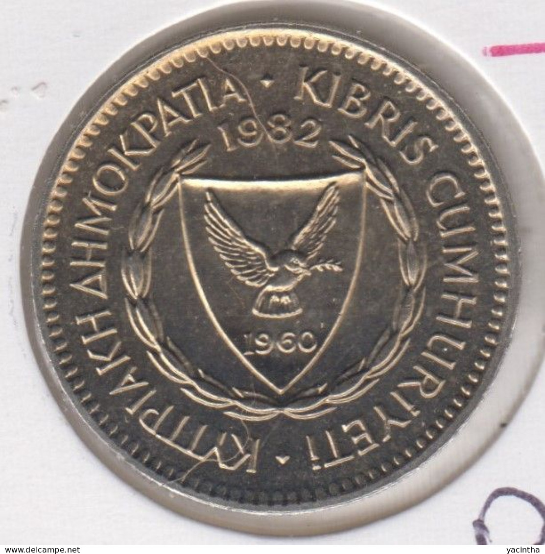 @Y@    Cyprus   50  Mils  1982  Proof   (3890) - Cyprus