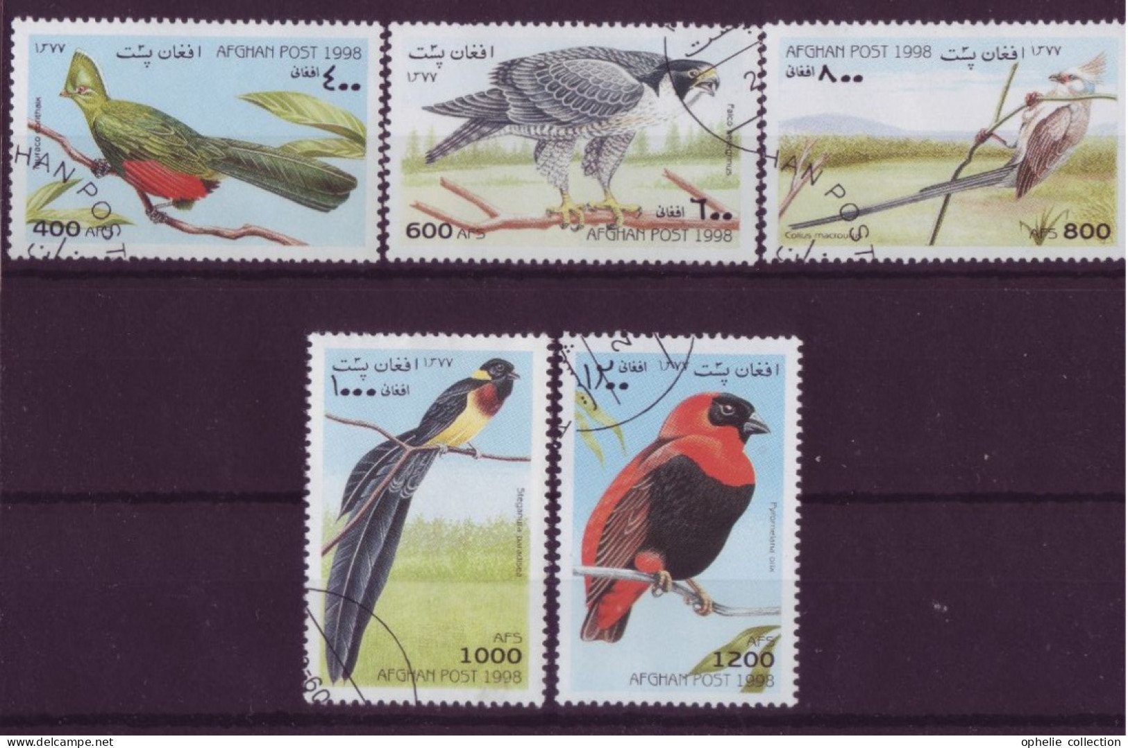 Asie - Afghanistan - Oiseaux - 5 Timbres Différents - 6676 - Afghanistan