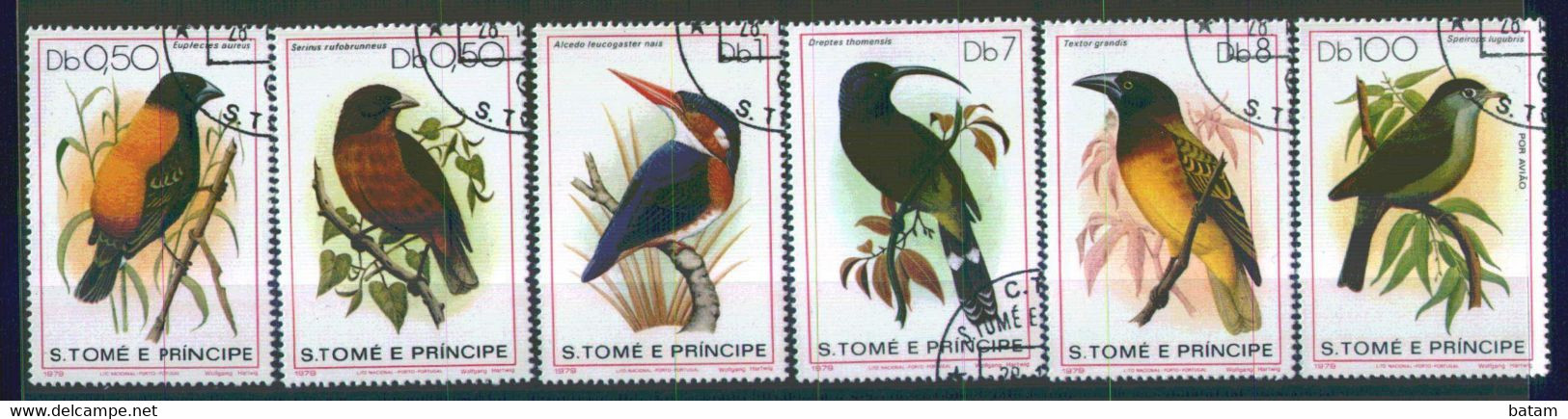 210 - Sao Tome And Principe 1979 - Bids - Used Set - Verzamelingen, Voorwerpen & Reeksen