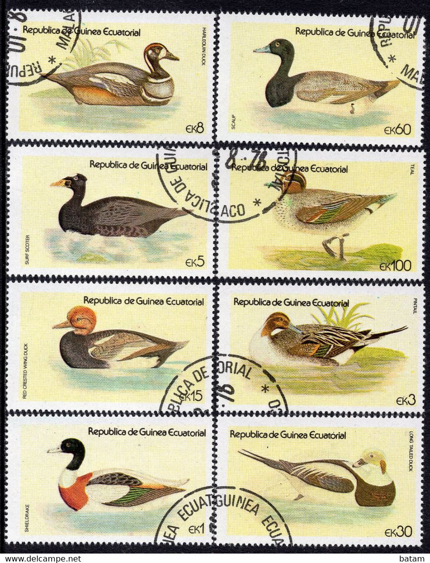222 - Guinea 1976 - Birds - Ducks - Used Set - Patos
