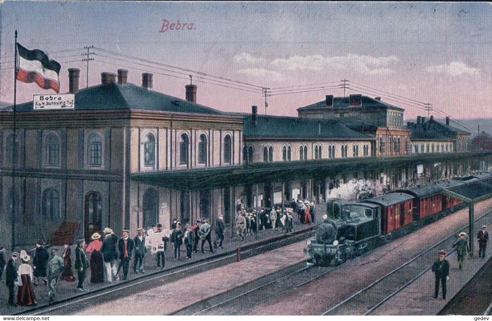 Allemagne, Bebra, Bahnhof, Chemin De Fer Train à Vapeur En Gare (30598) - Bebra