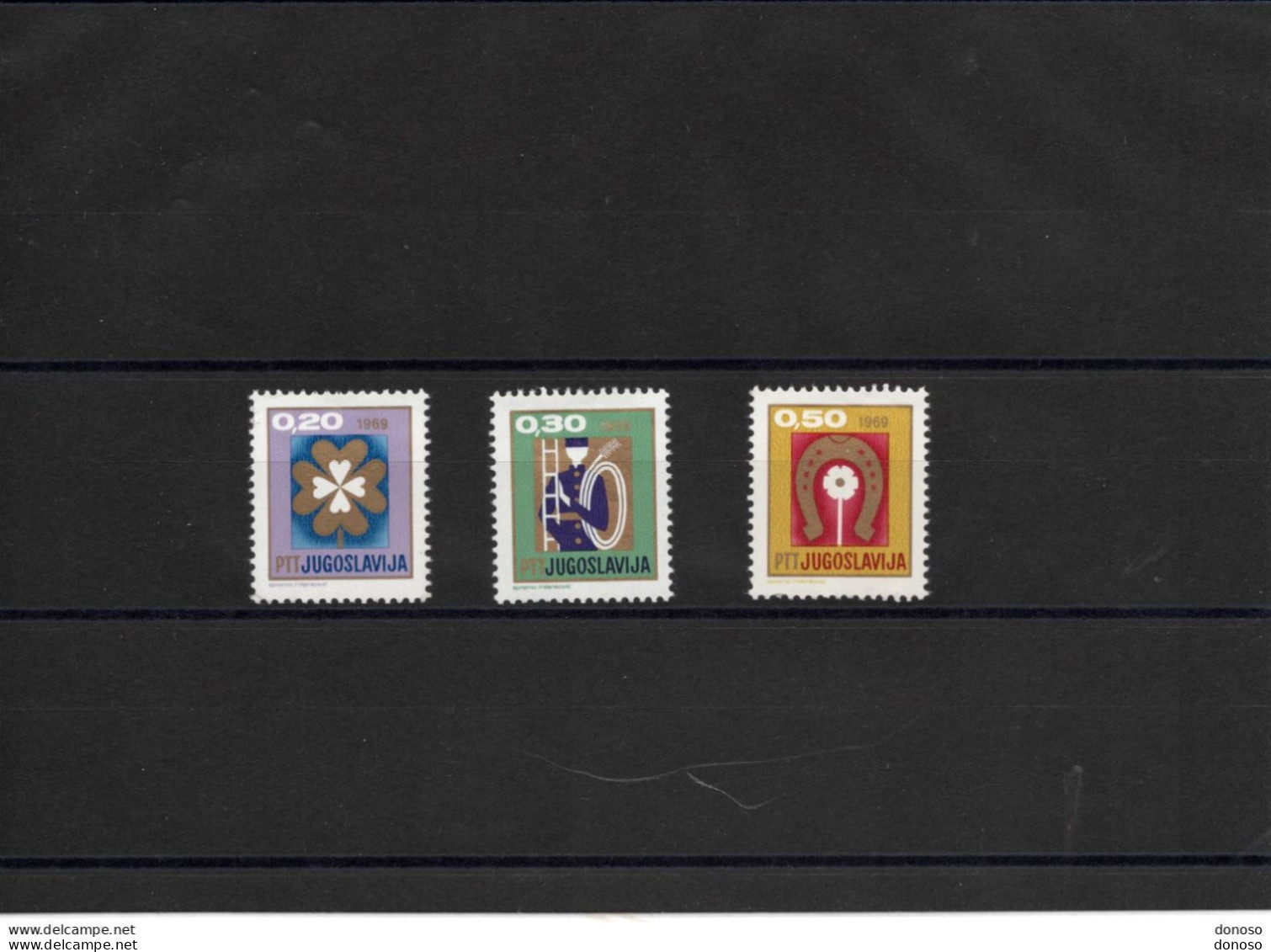 YOUGOSLAVIE 1968 Nouvel An  Yvert  1208-1210 NEUF** MNH - Unused Stamps