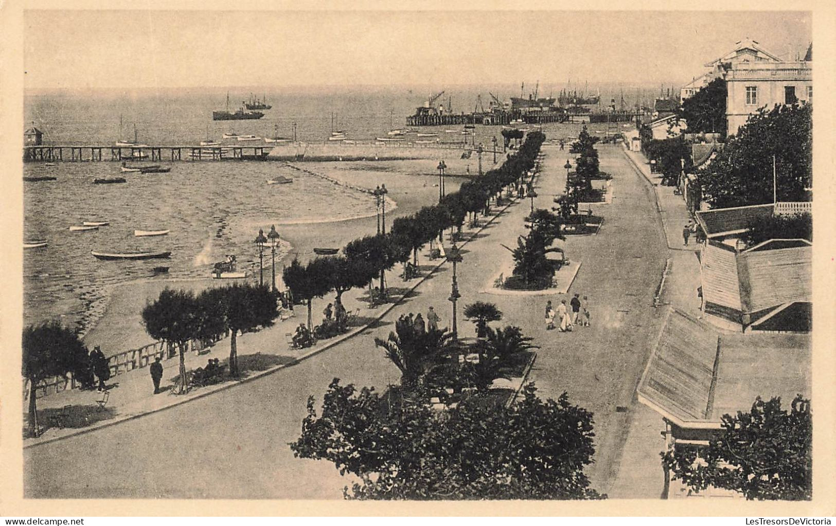 FRANCE - Arcachon - Vue Générale De La Plage - L L - Des Marques Sur La Rive - Carte Postale Ancienne - Arcachon