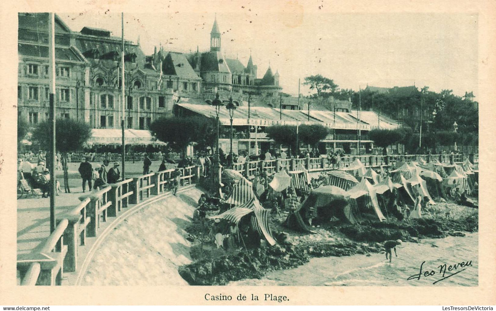 FRANCE - Arcachon - Côte D'Argent - Vue Sur Le Casino De La Plage - Animé - Carte Postale Ancienne - Arcachon