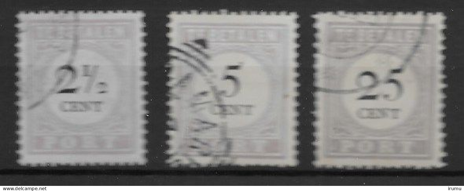 Suriname 1892-96, 3 Gebruiikte Waarden Type III, Kw 11.5 EUR (SN 2630) - Suriname ... - 1975