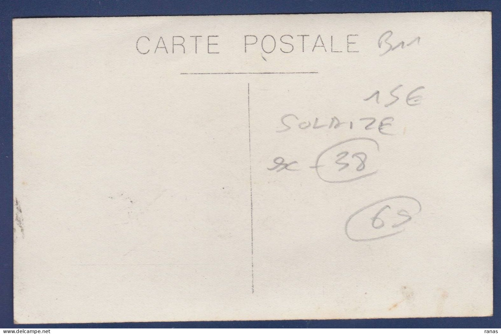 CPA [69] Rhône > Solaize Carte Photo Voir Dos - Other & Unclassified