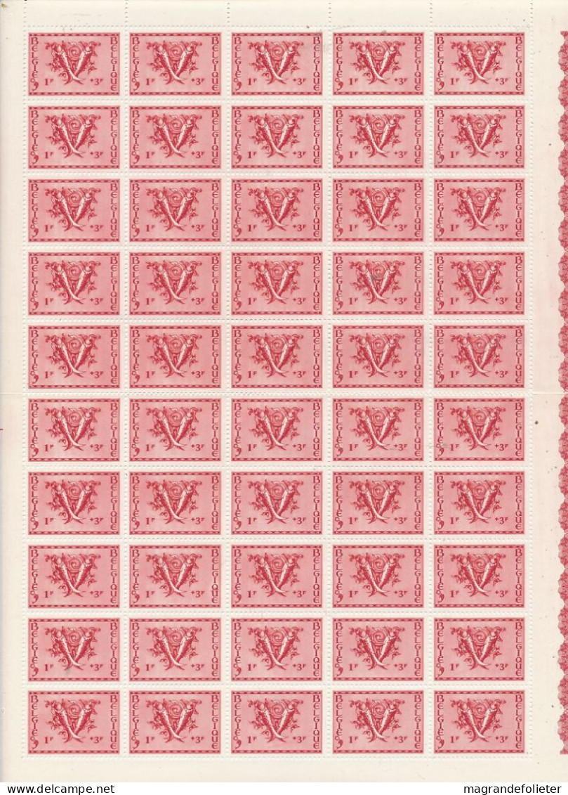 TIMBRE STAMP ZEGEL BELGIQUE  EXEPTIONNELLE 6 PLANCHES DE 50 X LA SERIE 625-630  ORVAL  AVEC GOMME  XX - ...-1930