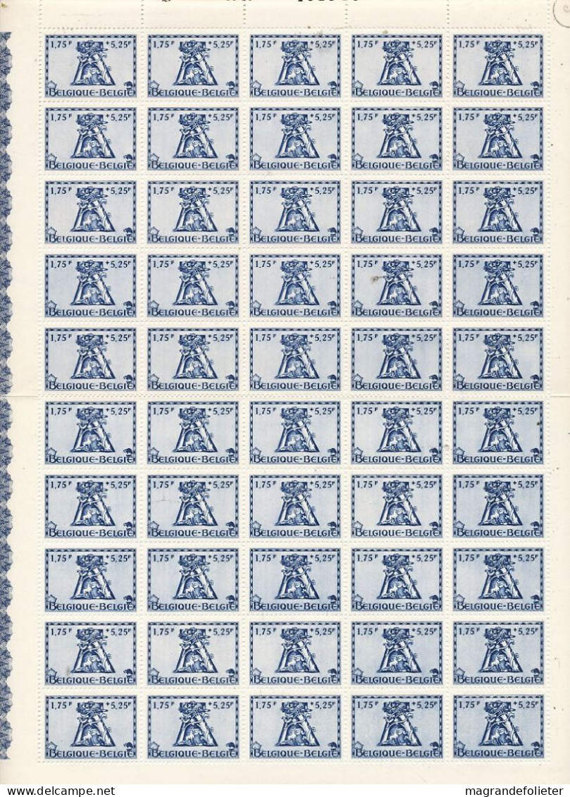 TIMBRE STAMP ZEGEL BELGIQUE  EXEPTIONNELLE 6 PLANCHES DE 50 X LA SERIE 625-630  ORVAL  AVEC GOMME  XX - ...-1930