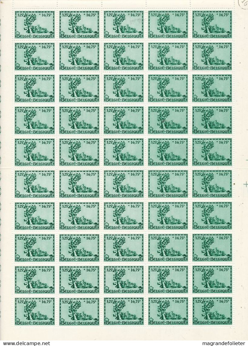 TIMBRE STAMP ZEGEL BELGIQUE  EXEPTIONNELLE 6 PLANCHES DE 50 X LA SERIE 625-630  ORVAL  AVEC GOMME  XX - ...-1930