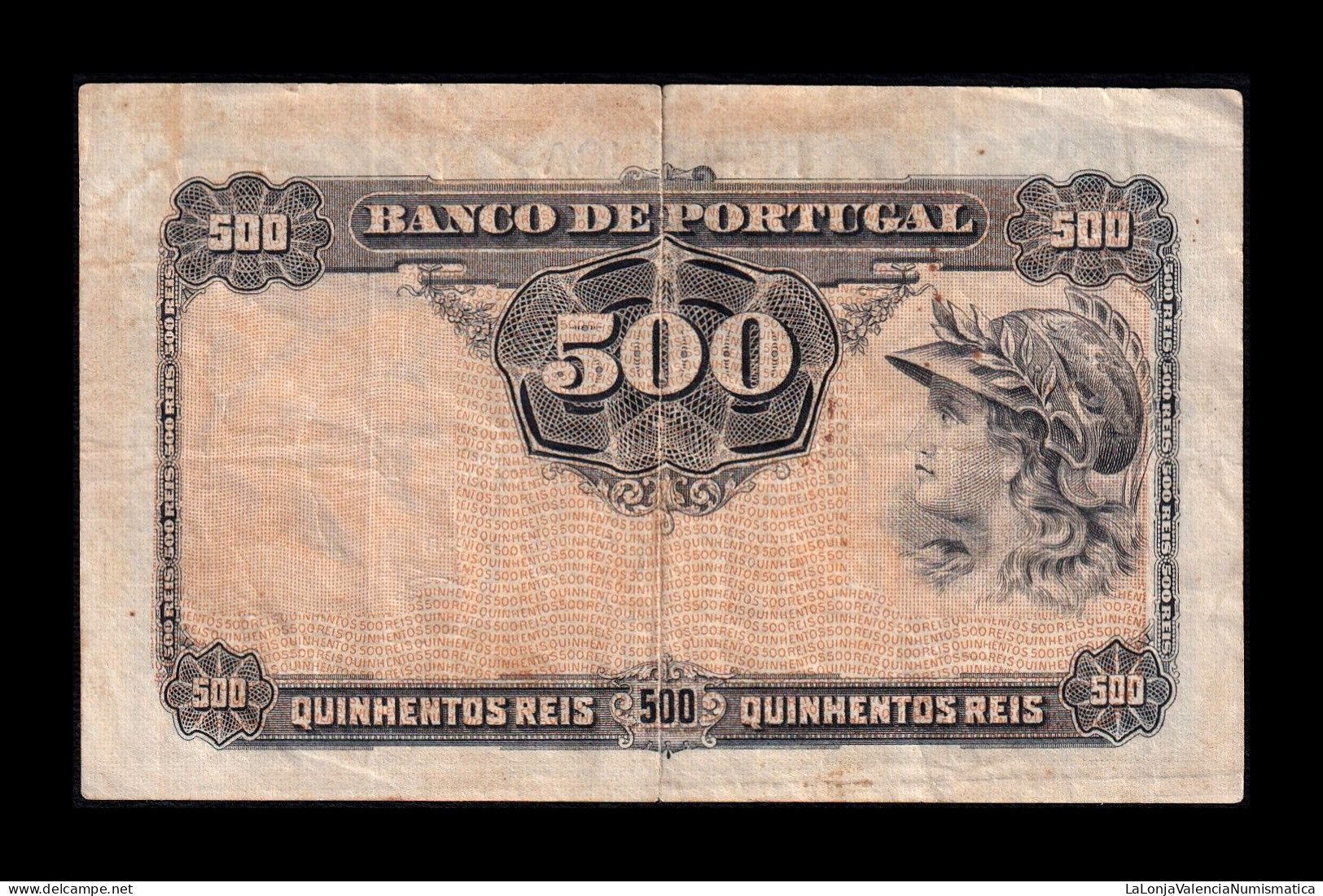 Portugal 500 Reis 1904 Pick 105 Bc/Mbc F/Vf - Portogallo